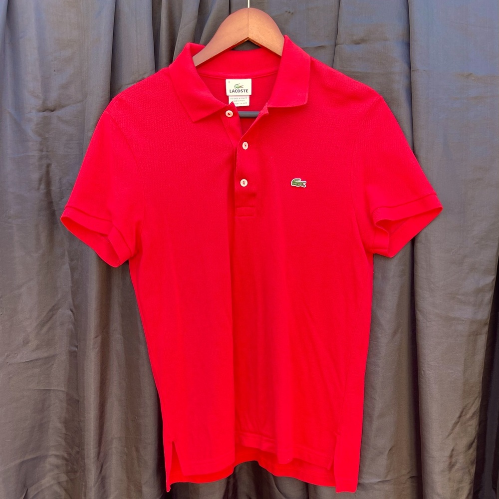 Vintage Lacoste red polo